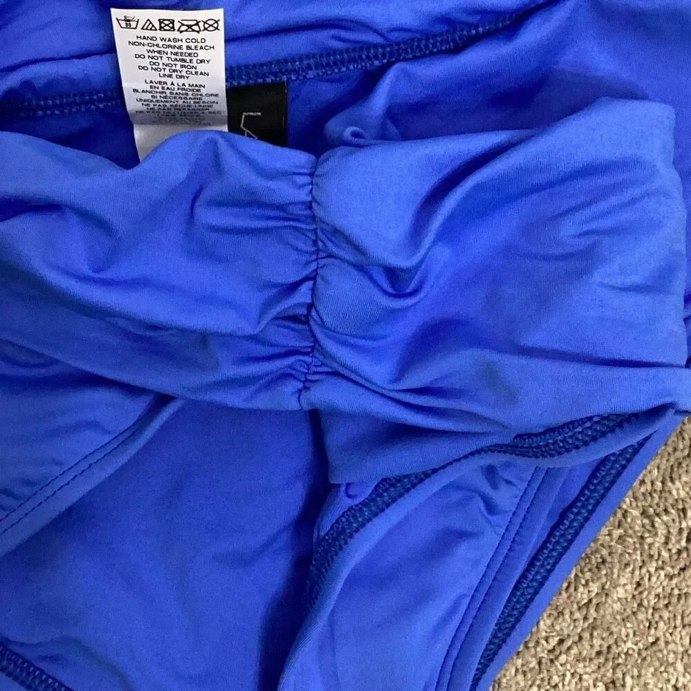 New blue tropical bikini La Blanca/Kenneth Cole mix